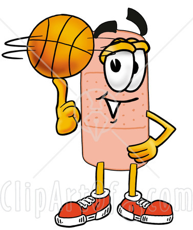7449-clipart-picture-of-a-bandaid-bandage-mascot-cartoon-character-spinning-a-basketball-on-his-finger_medium