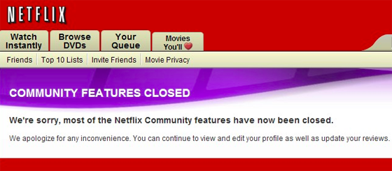 Netflix-community-closed