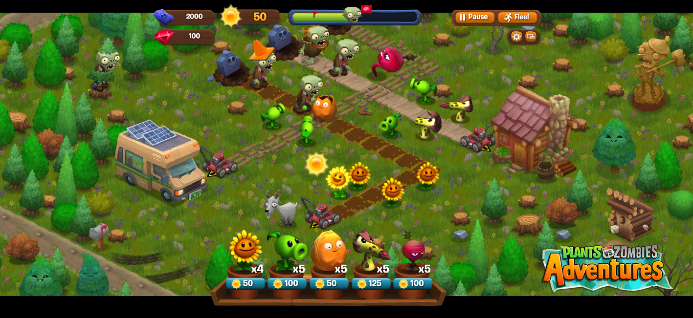 Plants Vs Zombies Moves To Facebook With Pvz Adventures The Verge