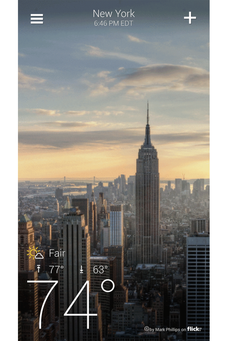 Yahoo's beautiful new weather app comes to Android - The Verge