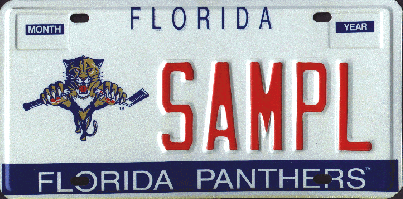 TEAM BOOSTER NHL® Florida Panthers License Plate 