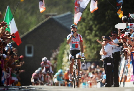 Philippe Gilbert, 2011 Flèche Wallonne. Photo: Bryn Lennon/Getty.
