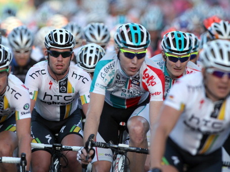 André Greipel, Mark Cavendish, Tour Down Under 2011. Photo: Morne de Klerk/Getty.