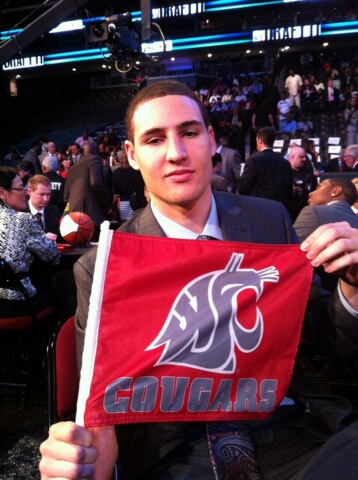 PHOTO: Klay Thompson Represents Washington State Cougars At 2011 NBA Draft  - SB Nation Seattle